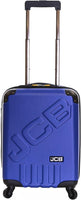 JCB - Lightweight Hard Shell Suitcase - 360 Degree Spinner Wheels - ABS Polycarbonate Hard Shell - Luggage Bags for Travel - Grey/Black/Blue