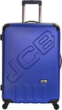 JCB - Lightweight Hard Shell Suitcase - 360 Degree Spinner Wheels - ABS Polycarbonate Hard Shell - Luggage Bags for Travel - Grey/Black/Blue