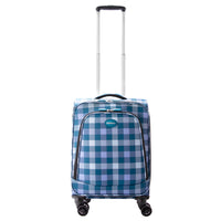 Highbury 4 Wheel Spinner Trolley Cases Multiple Sizes In Multi Box / Grey Stripe / Blue Box (L,M,S,Set Of 3)