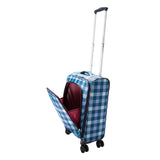 Highbury 4 Wheel Spinner Trolley Cases Multiple Sizes In Multi Box / Grey Stripe / Blue Box (L,M,S,Set Of 3)