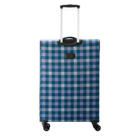 Highbury 4 Wheel Spinner Trolley Cases Multiple Sizes In Multi Box / Grey Stripe / Blue Box (L,M,S,Set Of 3)