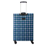 Highbury 4 Wheel Spinner Trolley Cases Multiple Sizes In Multi Box / Grey Stripe / Blue Box (L,M,S,Set Of 3)