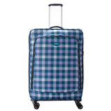 Highbury 4 Wheel Spinner Trolley Cases Multiple Sizes In Multi Box / Grey Stripe / Blue Box (L,M,S,Set Of 3)