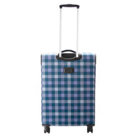 Highbury 4 Wheel Spinner Trolley Cases Multiple Sizes In Multi Box / Grey Stripe / Blue Box (L,M,S,Set Of 3)