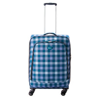 Highbury 4 Wheel Spinner Trolley Cases Multiple Sizes In Multi Box / Grey Stripe / Blue Box (L,M,S,Set Of 3)