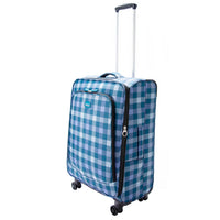 Highbury 4 Wheel Spinner Trolley Cases Multiple Sizes In Multi Box / Grey Stripe / Blue Box (L,M,S,Set Of 3)