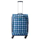 Highbury 4 Wheel Spinner Trolley Cases Multiple Sizes In Multi Box / Grey Stripe / Blue Box (L,M,S,Set Of 3)