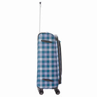 Highbury 4 Wheel Spinner Trolley Cases Multiple Sizes In Multi Box / Grey Stripe / Blue Box (L,M,S,Set Of 3)