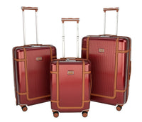Highbury Elegance TSA Strong Hard 4 Wheel Spinner Luggage 10 Year Warranty