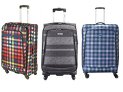 Highbury 4 Wheel Spinner Trolley Cases Multiple Sizes In Multi Box / Grey Stripe / Blue Box (L,M,S,Set Of 3)