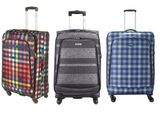 Highbury 4 Wheel Spinner Trolley Cases Multiple Sizes In Multi Box / Grey Stripe / Blue Box (L,M,S,Set Of 3)