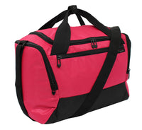 Ryanair Approved Cabin Bag, 40x20x25 cm, 20L Capacity, Lightweight Travel Holdall with Shoulder Strap, Black/Grey/Red
