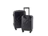 JCB - Lightweight Hard Shell Suitcase - 360 Degree Spinner Wheels - ABS Polycarbonate Hard Shell - Luggage Bags for Travel - Grey/Black/Blue