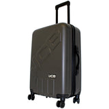 JCB - Lightweight Hard Shell Suitcase - 360 Degree Spinner Wheels - ABS Polycarbonate Hard Shell - Luggage Bags for Travel - Grey/Black/Blue