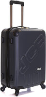 JCB - Lightweight Hard Shell Suitcase - 360 Degree Spinner Wheels - ABS Polycarbonate Hard Shell - Luggage Bags for Travel - Grey/Black/Blue