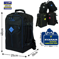 Ryan Air/Easy Jet 2nd Carry Size Carry On Backpack 40x20x25 Ryanair Cabin Flight Bag Travel Luggage Shoulder Bag