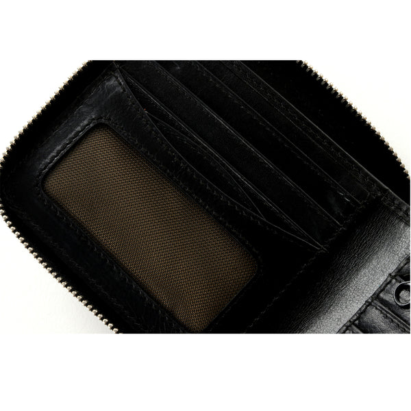 Men Genuine Leather Bi-Fold Wallet