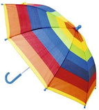 DUA Lightweight Kids Children Striped Umbrella Rainbow