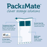 Pack Mate Set of 2 Home & Travel Roll Bag (M)