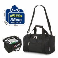 5 Cities Cabin Underseat Bag  Black 35x20x20 Ryanair