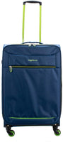 Highbury/DUA Trend Expandable Luggage Cases In Black/Navy/Grey