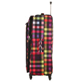 Highbury 4 Wheel Spinner Trolley Cases Multiple Sizes In Multi Box / Grey Stripe / Blue Box (L,M,S,Set Of 3)