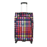Highbury 4 Wheel Spinner Trolley Cases Multiple Sizes In Multi Box / Grey Stripe / Blue Box (L,M,S,Set Of 3)