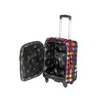 Highbury 4 Wheel Spinner Trolley Cases Multiple Sizes In Multi Box / Grey Stripe / Blue Box (L,M,S,Set Of 3)
