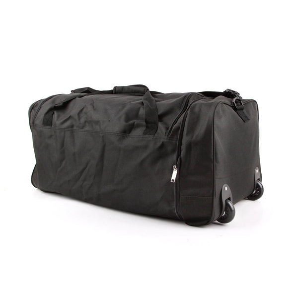 DUA Large 74 Litre Lightweight Pack Away Holdall on Wheels Black