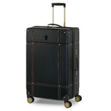 Rock Vintage Suitcases Retro 8 Wheel Spinner Luggage (Black, Navy, Cream, Pink)