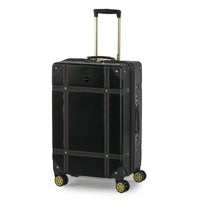 Rock Vintage Suitcases Retro 8 Wheel Spinner Luggage (Black, Navy, Cream, Pink)