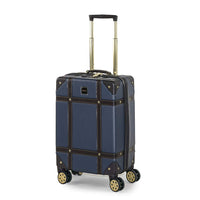 Rock Vintage Suitcases Retro 8 Wheel Spinner Luggage (Black, Navy, Cream, Pink)