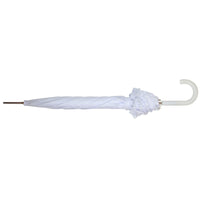 DUA Bridal Walking Umbrella White With Frill