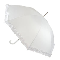 DUA Bridal Walking Umbrella White With Frill