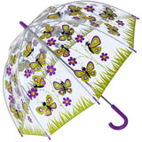 Bugzz Kids Printed Clear Dome Umbrella