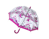 Bugzz Kids Printed Clear Dome Umbrella