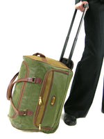 Compass Cabin Wheeled Holdall Travel Bag Trolley Cases Luggage Duffle Olive Tan