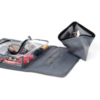 Domopak Living Cosmetic Beauty & Toiletries Travel Bag Organiser Wash Bag Grey