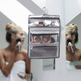 Domopak Living Cosmetic Beauty & Toiletries Travel Bag Organiser Wash Bag Grey