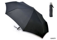 Drizzles Mens Auto Open Close Compact Umbrella  Black