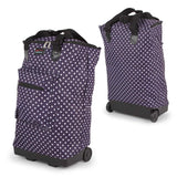 Folding Lightweight Shopping Trolley Bag on Wheels Cabin Luggage