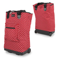 Folding Lightweight Shopping Trolley Bag on Wheels Cabin Luggage