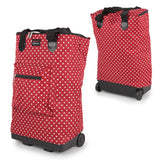 Folding Lightweight Shopping Trolley Bag on Wheels Cabin Luggage