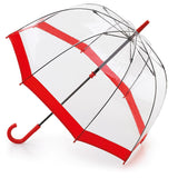 Fulton Birdcage Ladies Walking Length Dome Umbrella Transparent