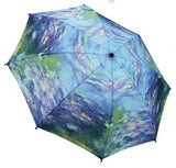 Galleria Monets Water Lilies Art Auto Open/Close Folding Umbrella