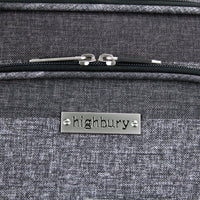 Highbury 4 Wheel Spinner Trolley Cases Multiple Sizes In Multi Box / Grey Stripe / Blue Box (L,M,S,Set Of 3)