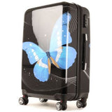 Highbury Flutter Hard Shell Four Wheel Luggage Cases Various Prints