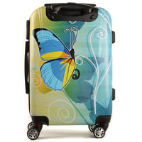 Highbury Flutter Hard Shell Four Wheel Luggage Cases Various Prints