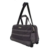 Highbury Lightweight Travel Holdall Cabin Shoulder Bag Savile Row Grey Stripe