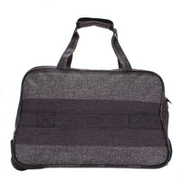 Highbury Lightweight Travel Holdall Cabin Shoulder Bag Savile Row Grey Stripe